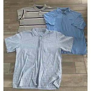 men's size 4xl polo shirts Lot Of 3 MANSTHÉ FRANCOIS Girbaud Kani Gold